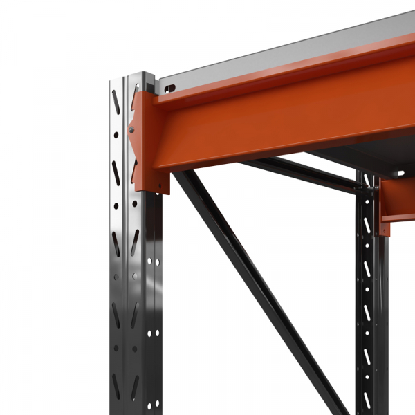 Стеллаж металлический ОПТИМА, 2000х2500х600 мм. Полки: 3 шт. металл