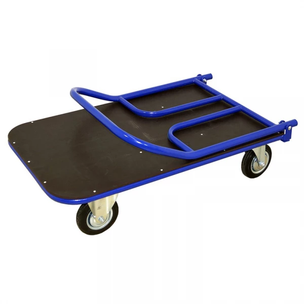 Тележка платформенная со складной ручкой ТПСР 1 ФЛ (500х800) г/п 500 кг.200 серая резина