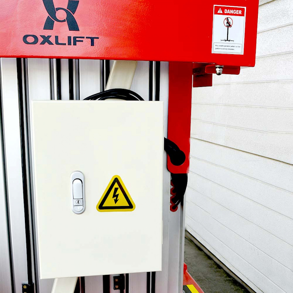 Телескопический двухмачтовый подъемник ZX-2-100 OXLIFT 10 м 200 кг