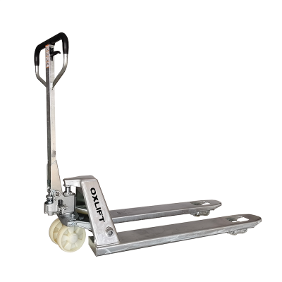 Ручная гидравлическая тележка c гальваническим покрытием OXLIFT OX25-GAL 2500 кг
