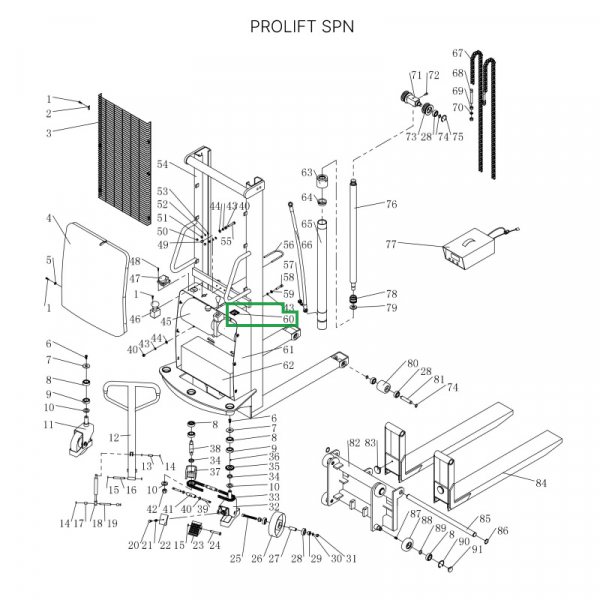 Вольтметр для штабелеров SPN HV Market