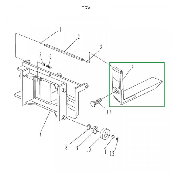 Вила для ручного штабелера для TRV2016