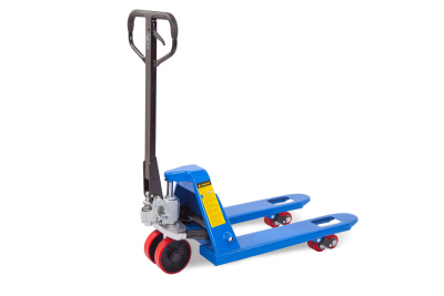 Тележка гидравлическая 2500 кг 800x450 мм TOR RHP узковильная (полиуретановые колеса) HV Market