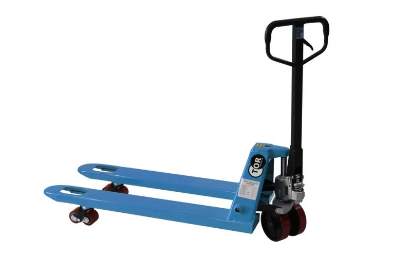 Тележка гидравлическая 3500 кг 1150 мм TOR PWH35-II (резиновые колеса)