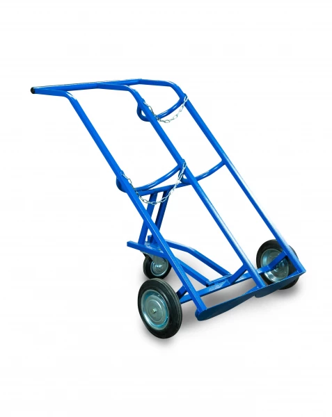 Тележка для баллонов пропан + кислород TOR ТГК-П, 2 баллона (250 резина + 160 поворотное) HV Market