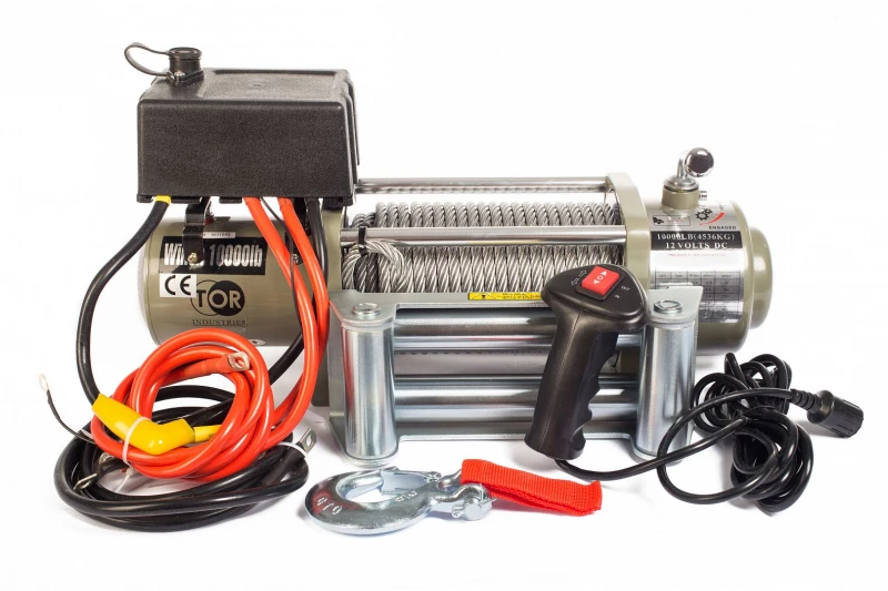 Лебедка автомобильная TOR ЛА S10000 г/п 4536 кг 28 м 24V HV Market