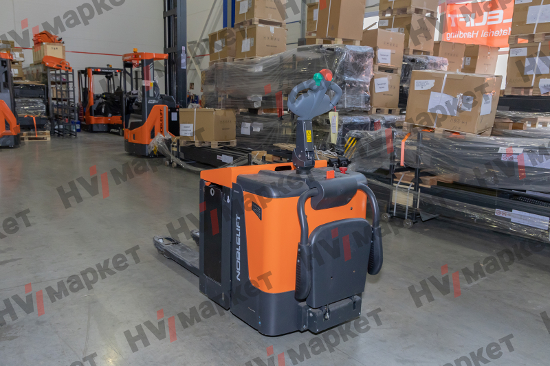 Тележка самоходная PT20P-C (540x1150) Curtis 1.6Kw рулевое колесо，двухсторонняя тяга аккумулятора 540x115, LB 200 Ah，24V80A зарядное устройство， HV Market