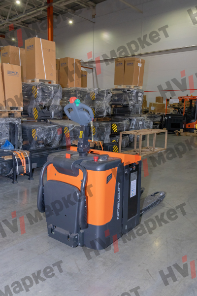 Тележка самоходная PT20P-C (540x1150) Curtis 1.6Kw рулевое колесо，двухсторонняя тяга аккумулятора 540x115, LB 200 Ah，24V80A зарядное устройство， HV Market