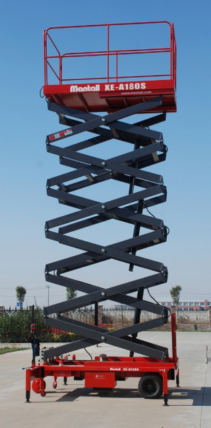 Полусамоходный подъемник Mantall XE-A180S